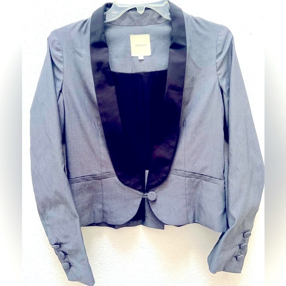 Tuxedo Cropped Jacket - Picture 3 of 14